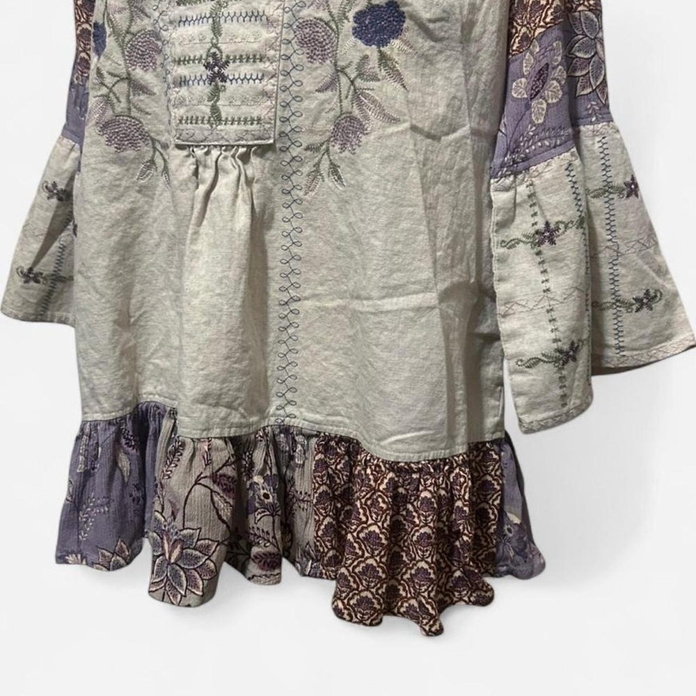 Beautiful patchwork blouse - image 5